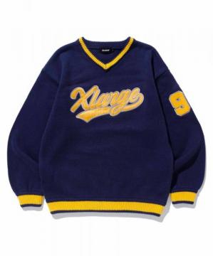 XLARGE LINE V NECK KNIT