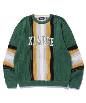 XLARGE 3D CREWNECK KNIT