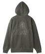 X-girl FACE PIGMENT DYED ZIP UP SWEAT HOODIE