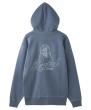 X-girl FACE PIGMENT DYED ZIP UP SWEAT HOODIE