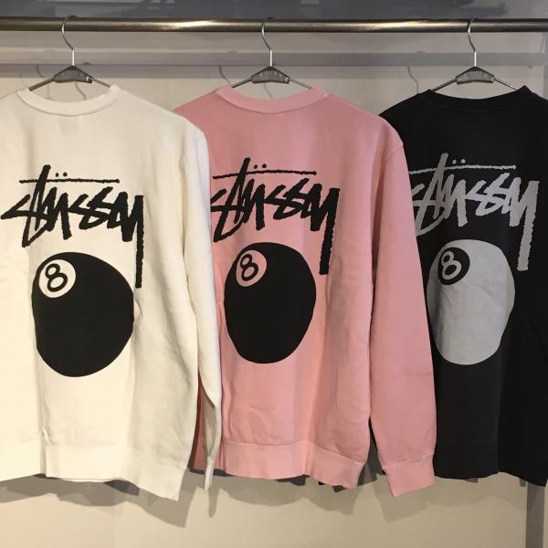 STUSSY 8 Ball Pigment Dyed Crew