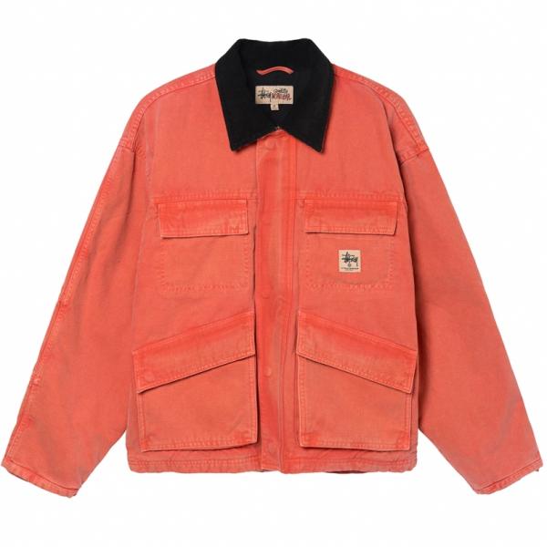 カラーblackSTUSSY WASHED CANVAS SHOP JACKET S