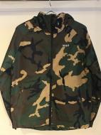 HUF STANDARD SHELL JACKET WOODLAND CAMO