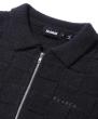 XLARGE SQUARE ZIP UP KNIT POLO