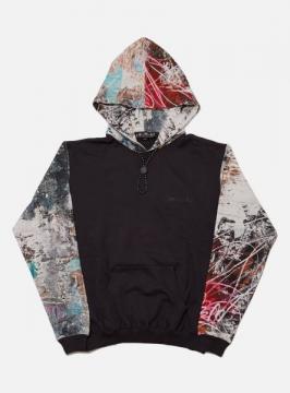 BAL COLOR BLOCK HOODED SWEAT SHIRT by Jose Parla