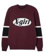 X-girl OVAL LOGO JACQUARD KNIT TOP