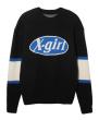 X-girl OVAL LOGO JACQUARD KNIT TOP