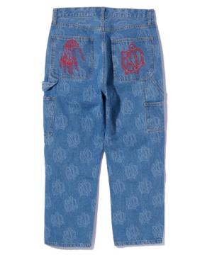 XLARGE ALLOVER CIRCLE XL DENIM PANTS