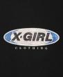 X-girl BICOLOR OVAL PATCH SWEAT TOP