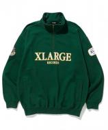 XLARGE XL RECORDS HALF ZIP PULLOVER SWEAT