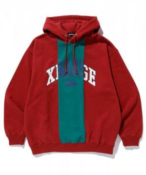 XLARGE PATCHWORK PULLOVER HOODED SWEAT