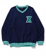 XLARGE X LOGO V NECK SWEAT