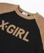 X-girl RAGLAN KNIT TOP