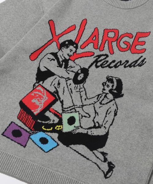 XLARGE LISTEN TO THE RECORD SWEATER